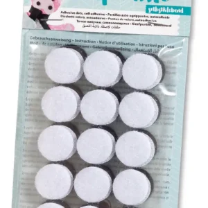 Klettpunkte, 30 Stück, schwarz/weiß sortiert, Durchmesser: 2cm Preisknaller