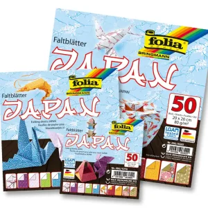 Finale Aktion Faltblätter ”Japan” 80g/m², 10x10cm 50 Blatt in 10 Motiven sortiert