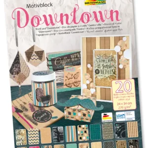 Günstig Motivblock DOWNTOWN 24x34cm, 20 Blatt sortiert