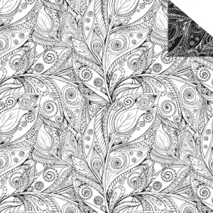 Solange Der Vorrat Reicht Motiv-Fotokarton Tangle Creation 2 ”Federn” 10 Blatt DIN A4 300g/m²