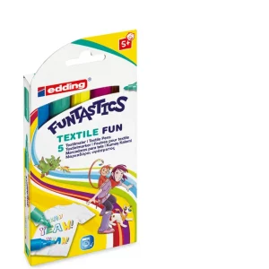 Edding 17 FUNTASTICS Set (5 Stifte) ”Textile Fun” Top-Seller