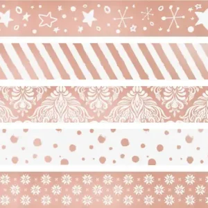 Deko Tape Mini roségold 5x3m inkl. Abroller Echt