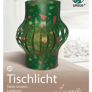 Tischlicht Luna Motiv 23, grün 16cm, 6 Blatt, 115g/m² Must-Have