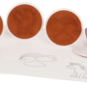 Riesenstempel Einhorn 6 Stück, Ø 7,5 cm Solange Der Vorrat Reicht