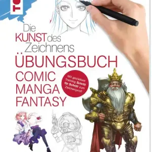 Die Kunst des Zeichnens Comic Manga Fantasy - Übungsbuch Handgefertigt