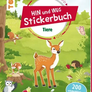 Neue Ware Stickerbuch Tiere