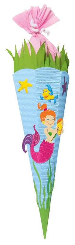 Schultüten Bastelset ”Meerjungfrau” Geld-Zurück-Garantie