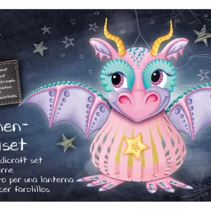 Letzte Chance Laternen-Bastelset Lampion ”Drachenlady”