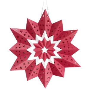 Neu Weihnachtsstern ”Christmas Star” rubinrot, 220g/m²