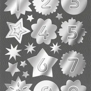 Spiegel-Sticker ”Adventszahlen” 48 Stück, selbstklebend Wochenendangebot