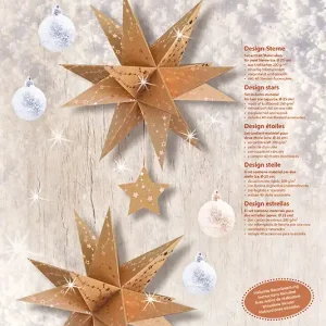 Design Sterne 2 Stück braun/kupfer Günstig