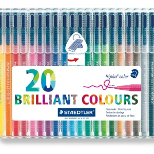 Gratis Versand Staedtler Fasermaler Triplus color Box mit 20 Stiften