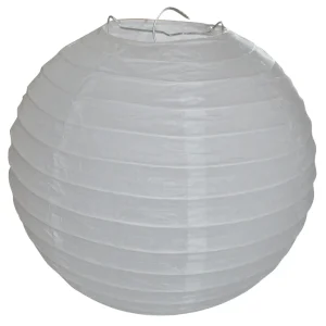 Kostenfreie Lieferung Papierlampions Ø20cm, 10 Stück Farbe: weiß