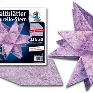 Aurelio-Stern ”Batikpapier lila” 120g/m², 20x20 cm, 33 Blatt Direkt Vom Hersteller