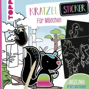 Kratzel Sticker für Mädchen Neuheit