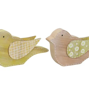 Rabatt Vogel aus Holz 17x3x9cm farbig sortiert
