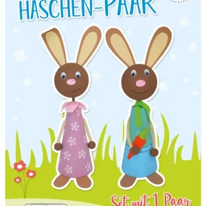 Häschen-Paar Bastelset aus Styropor Geld-Zurück-Garantie