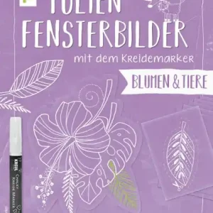 Markenprodukt Vorlagenmappe Folien-Fensterbilder Blumen und Tiere