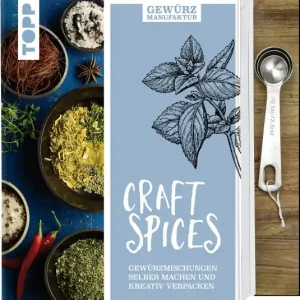 Gewürzmanufaktur Craft Spices Buch mit Messlöffel-Set Geprüft