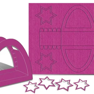 Kracherpreis Laternenpackung ”Rundbogen” 5 Stk. Farbe: eosin