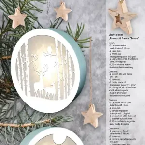 Preiswert Light boxes ”Forrest & Santa Clause (2 Stück) Ø 15,30 cm