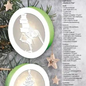 Günstig Light boxes ”Gnome & Tree” (2 Stück) Ø 11cm