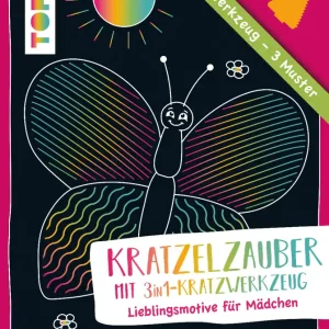 Kratzelzauber mit Kratzwerkzeug ”Mädchen” Gratis Versand