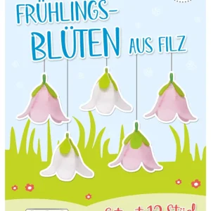 Frühlingsblüten aus Filz Bastelset Set mit 12 Stück Heute Kaufen