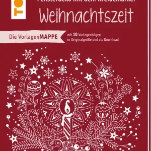 Vorlagenmappe Fensterdeko mit dem Kreidemarker - Weihnachtszeit Preisknaller