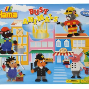 Hama Bügelperlen Set Busy Animals 4000 Bügelperlen midi Exklusiv