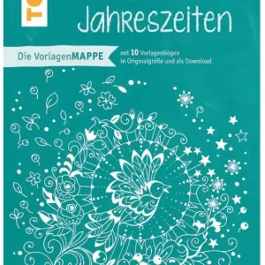 Zertifiziert Vorlagenmappe Fensterdeko mit dem Kreidemarker - Jahreszeiten