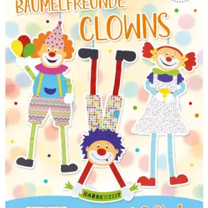 Baumelfreunde Clowns Bastelset Set mit 6 Stück Sichere Zahlung