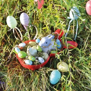 Im Trend Osternest/Sandform Hase 6er Set farbig sortiert