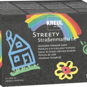 Schnäppchen Straßenmalfarbe Streety 6er Set 6 Flaschen à 200 ml