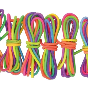 Sale Gummischnüre-Set neon Farben 6 Bänder á 1 m