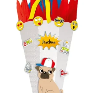 Schultüten Bastelset Easy Line ”Mops” Knallerangebot