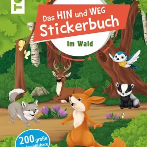 Direktkauf Das Hin und weg Stickerbuch im Wald