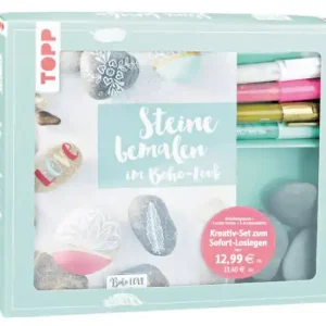 Beliebt Kreativ-Set Steine bemalen im Boho-Stil