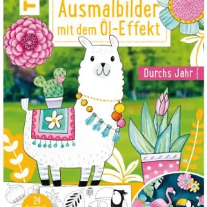 Kostenloser Versand Ausmalbilder mit dem Öl-Effekt Durchs Jahr