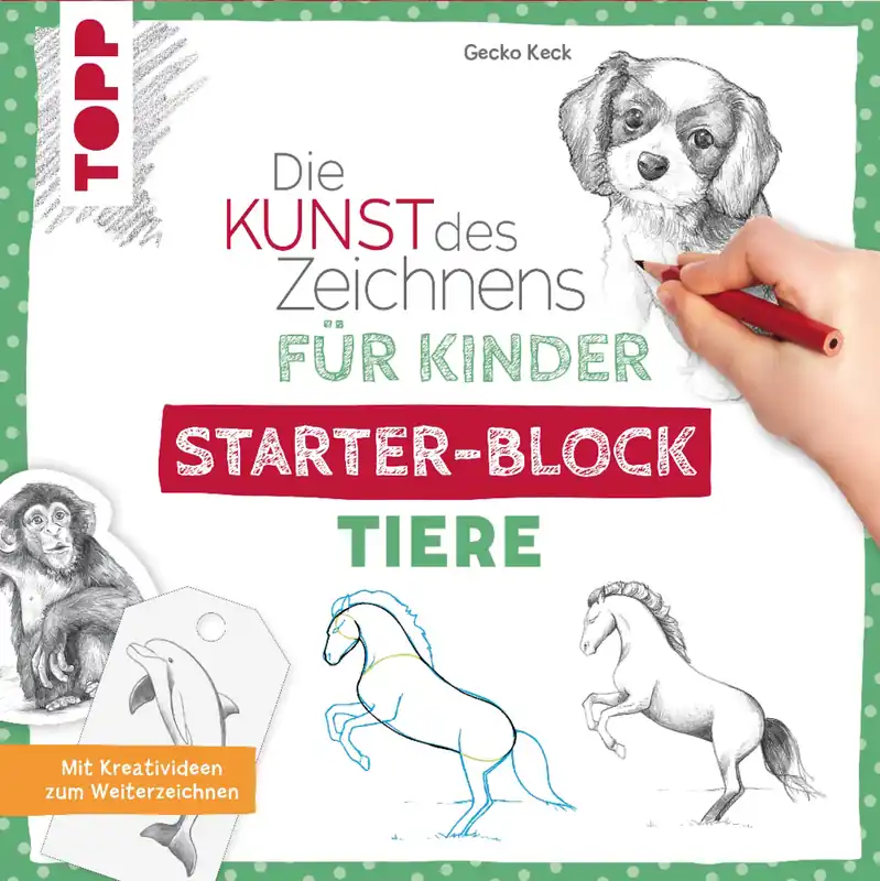 Bestseller Die Kunst des Zeichnens für Kinder Starter-Block ”Tiere”