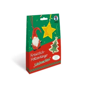 Kreuzstich Holzanhänger Weihnachten Highlight