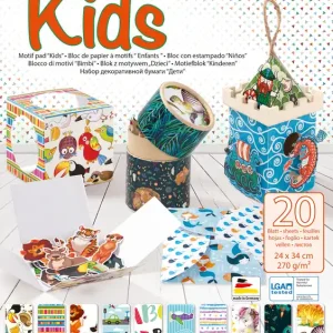 Rabatt Motivblock ”Kids” 20 Blatt 24x34 cm, 270g/m²
