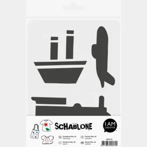 Günstig Schablone Kids ”Fahrzeuge” DIN A5