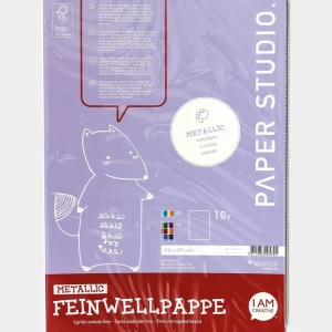 Feinwellpappe A4, 10 Blatt Metallic Top-Qualität