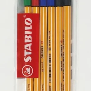Stabilo point 88 - Set mit 6 Stück ja 1x grün/rot & 2x blau/schwarz Versand Am Gleichen Tag