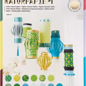 Colours of India ”Kerala Naturpapier Block DIN A4 20 Blatt Kostenfreie Lieferung