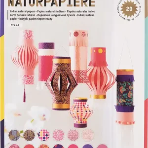 Begrenztes Angebot Colours of India ”Punjab” Naturpapier Block DIN A4 20 Blatt