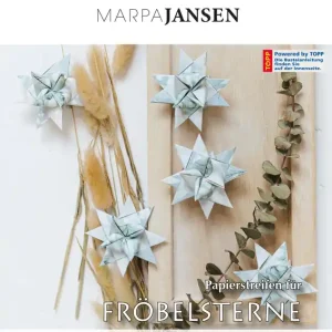 Papierstreifen für Fröbelsterne 1,5x45 cm, Eukalyptus, 80 Streifen Bestseller