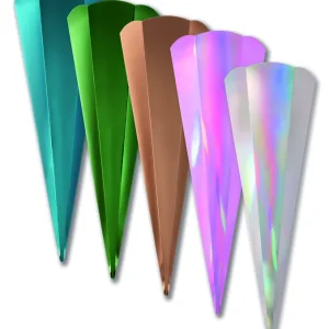Schultüten Rohlinge Metallic, 5er Set Rabatt