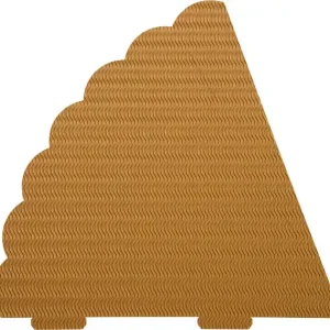 3D Geschwistertütenrohling gold Ab Werk